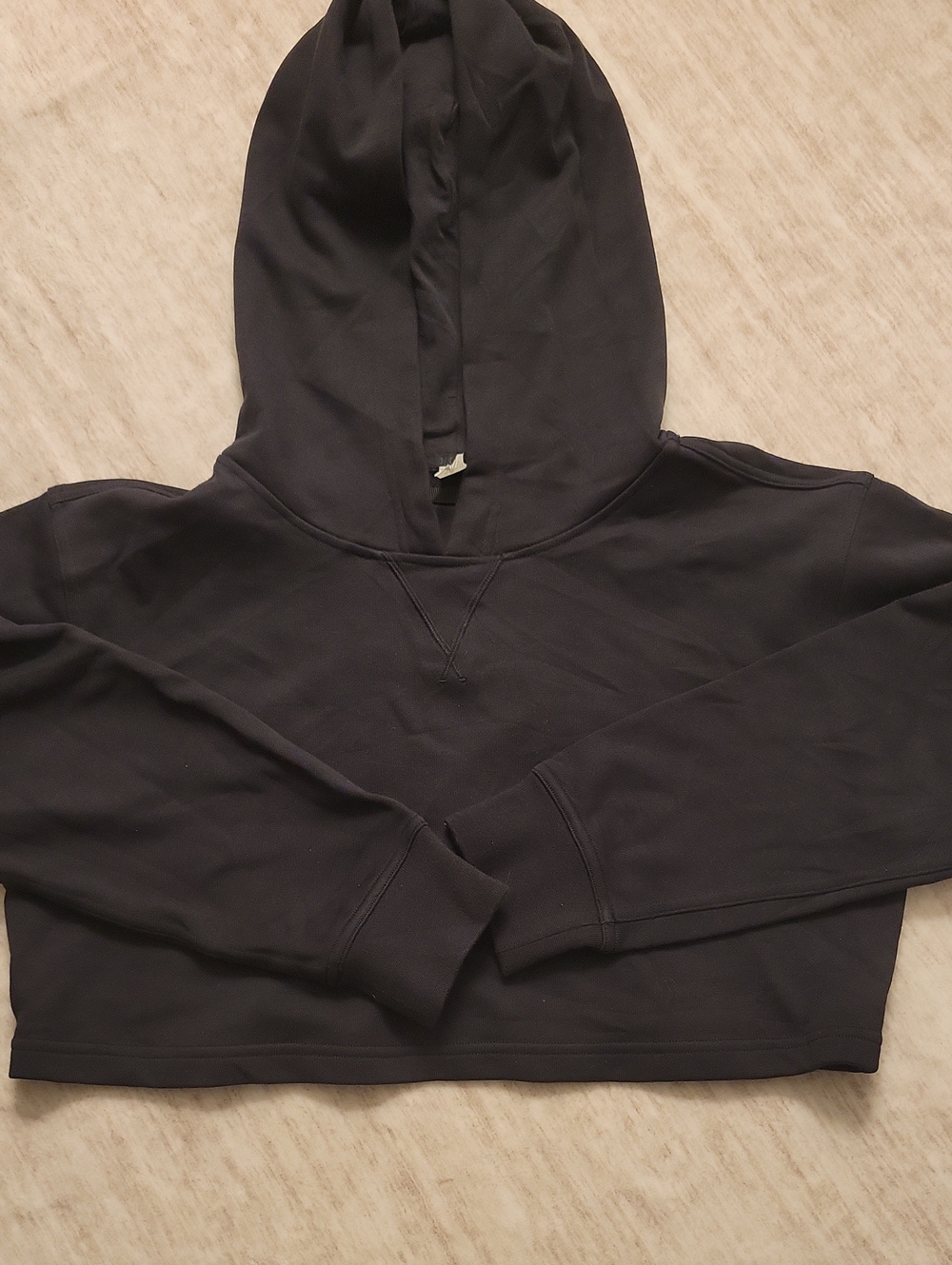 lululemon athletica Cropped Hooded Sweatshirt - Black
